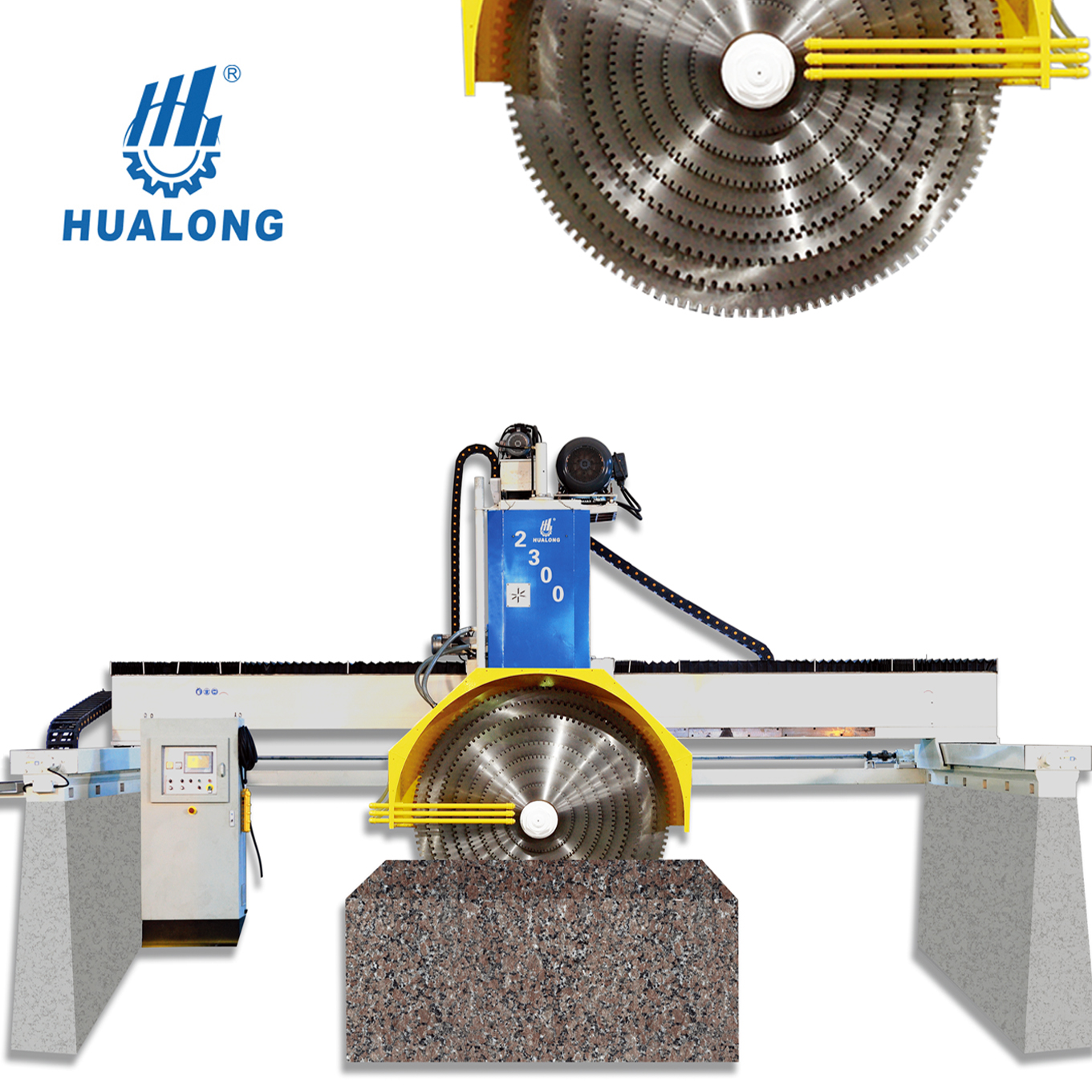 HUALONG Machinery Granitblock Multiblades Cutter Marmorsteinsäge Schneidemaschine zum Verkauf HLQH-2500