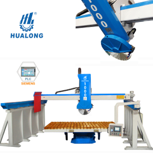 HUALONG Steinmaschinen HLSQ-1000 automatische Brückensäge 45-Grad-Schneidemaschine zum Abfasen von Granit-Marmor-Basaltplatten