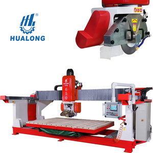 HUALONG HLSQ-650 45-Grad-Fasenprofilierung Granitbrücke Sägetisch Kippplattenschneidemaschine für Marmorquarzbasalt