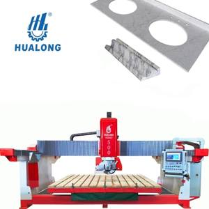 HUALONG Steinschneidemaschine HSNC-500 3-Achsen-CNC-Brücken-Steinsäge-Schneidemaschine für die Verarbeitung von Arbeitsplatten-Küchentischspülen